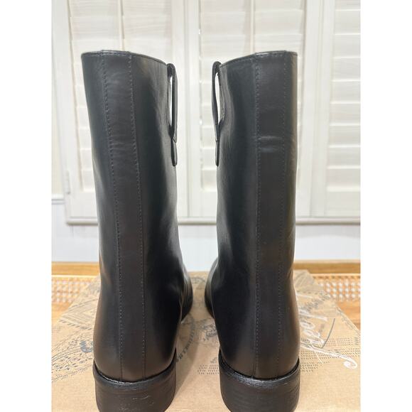 Free People Easton Equestrian Ankle Boot Black Leather Upper Size 9 US 40 EU NIB - Picture 12 of 16